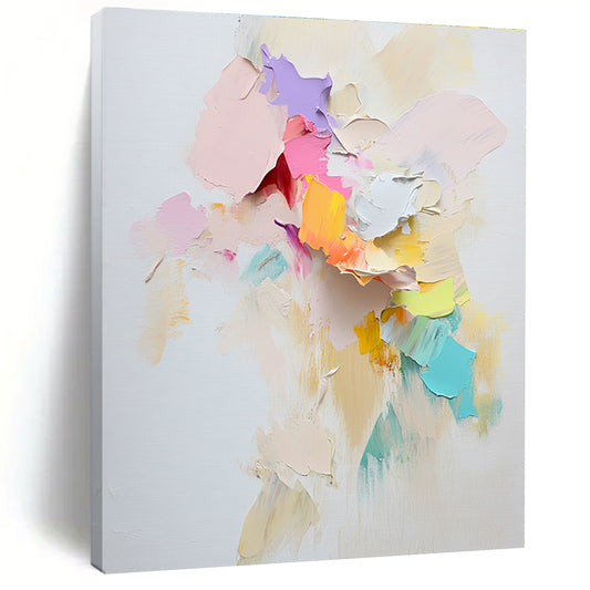 Pastel Palette Knife Textures for Feminine Bedroom & Art Café STSC1248