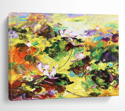 Clashing Color Lotuses Art for Avant - Garde Asian Gallery DLZ3019