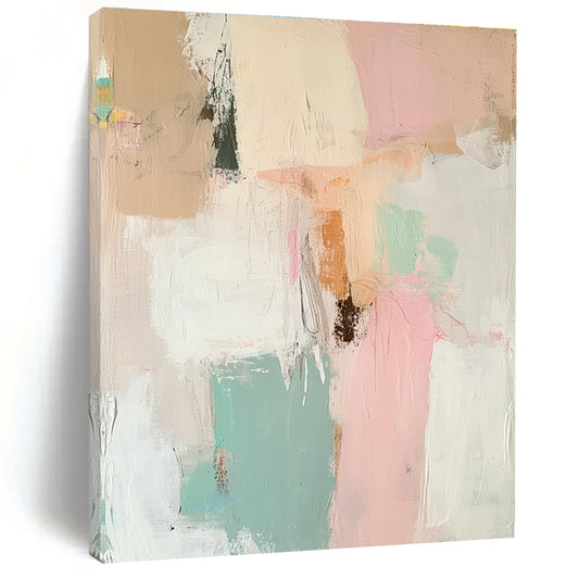 Mixed Pastel Abstract for Artistic Bed and Breakfast & Bohemian - Style Garden Room STSC806