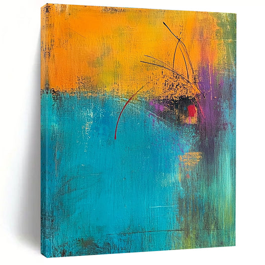 Colorful Abstract with Lines for Creative Studio & Vibrant Restaurant STSC405