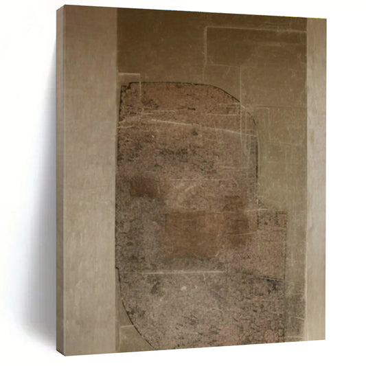 Textured Brown Abstract Art for Industrial Loft Study & Earth - Tone Art Gallery DLZ0832