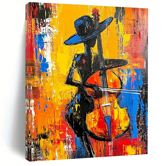 Jazz Musician Silhouette for Music - Themed Bar & Art Gallery STSC1261