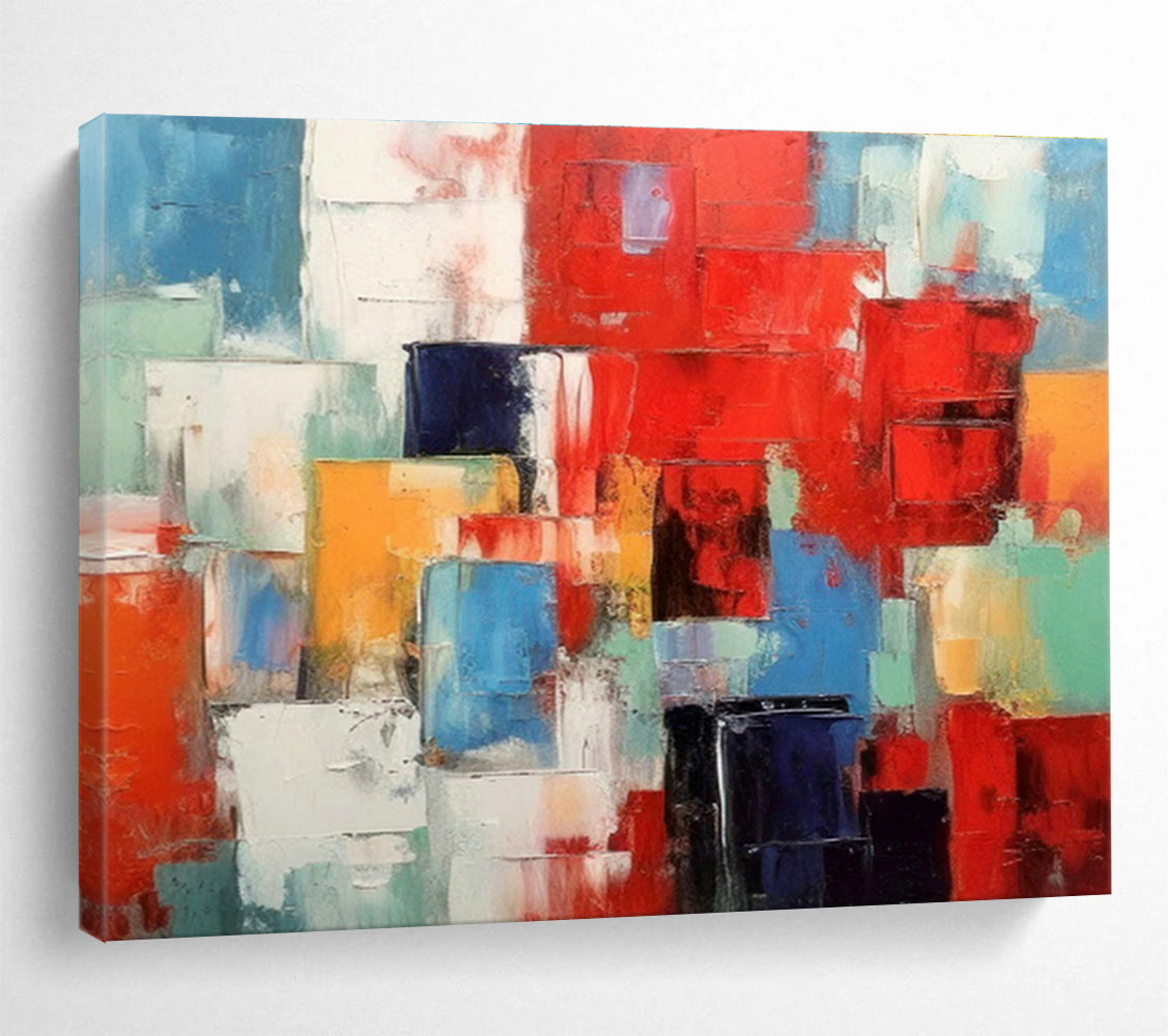 Colorful Geometric Abstract Art for Modern Living Room Centerpieces DLZ2661