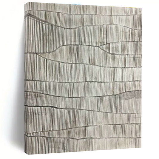 Gray Wave - Line Art for Minimalist Gallery & Corporate Waiting Room DLZ1049