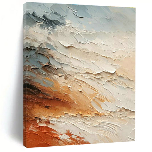 Mixed - Color Textured Art for Luxury Hotel Rooftop Lounges DLZ0116