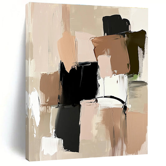 Muted Color Block Abstract for Scandinavian - Style Bedroom & Calm Reading Nook STSC779