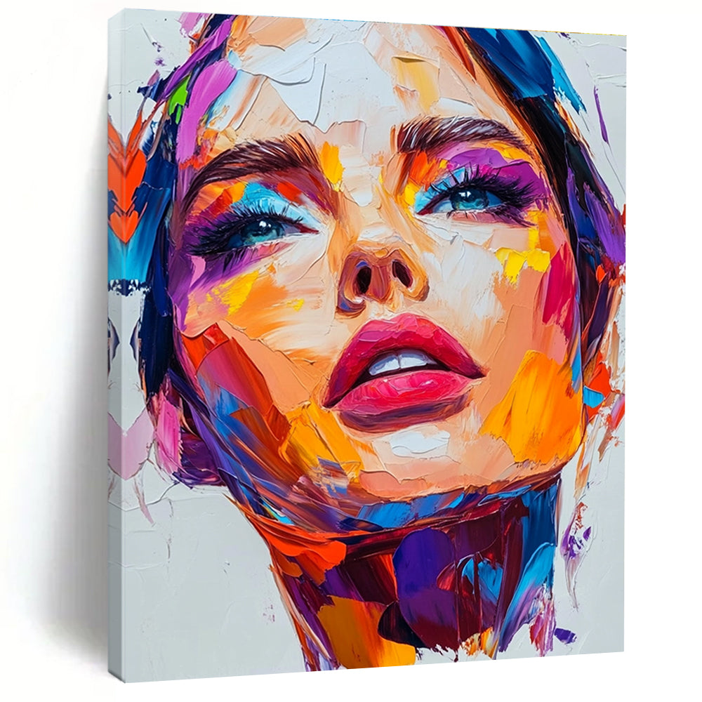 Colorful Abstract Face for Modern Art Gallery & Creative Studio STSC1162