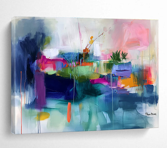 Colorful Abstract Garden Art for Bohemian Living Room & Garden - Themed Restaurant SC372