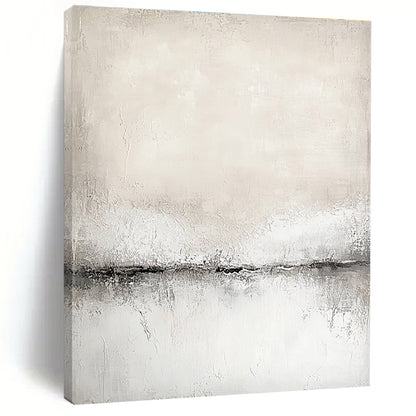 Light Textured Horizon Art for Scandinavian - Style Home & Yoga Studio STSC128