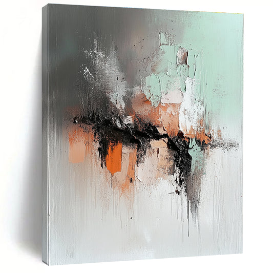 Textured Abstract in Muted Tones for Cozy Reading Nook & Art - Centric Library STSC795