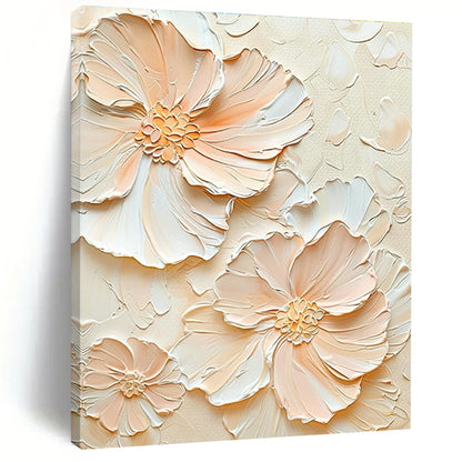 Peach - Colored Flower Art for Bohemian Living Room & Summer Wedding Venue DLZ1396