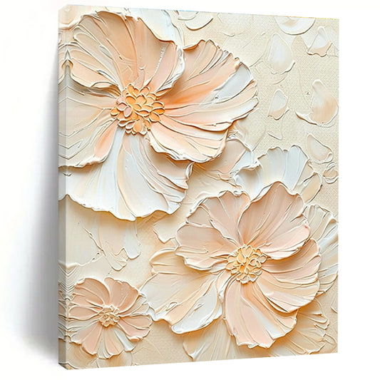 Peach - Colored Flower Art for Bohemian Living Room & Summer Wedding Venue DLZ1396