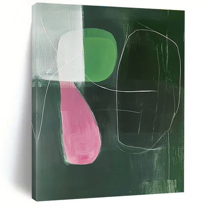 Another Abstract Green and Pink Composition for Fashion Design Studio & Art - Centric Retail Store STSC1298