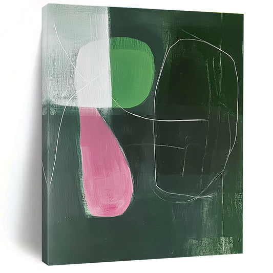 Another Abstract Green and Pink Composition for Fashion Design Studio & Art - Centric Retail Store STSC1298
