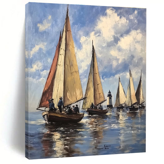 Sailboats on the Sea for Coastal Resort & Nautical Decor Shop STSC1134