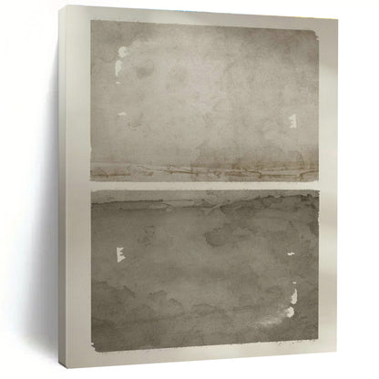 Dual - Tone Grey Textured Art for Modern Gallery & Monochrome Café DLZ1366