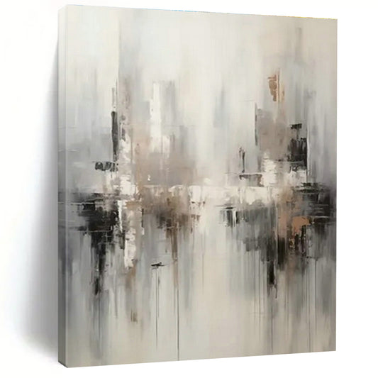 City Silhouette Abstract Art for Urban Home Den & Corporate Meeting Area DLZ1713
