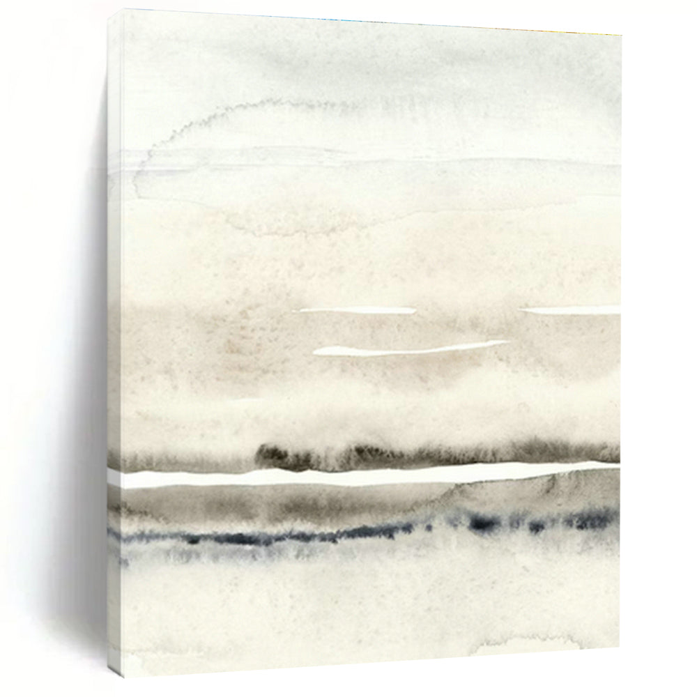 Light Ink - Tone Watercolor Art for Japanese - Inspired Tea Room & Relaxation Nook DLZ0714