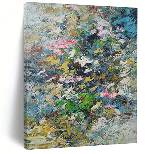 Colorful Floral Abstract Art for Garden Café Outdoor Seating Walls DLZ0016