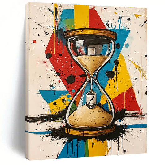 Colorful Graffiti Hourglass for Creative Studio & Trendy Bar STSC853