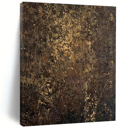 Dark Brown and Gold Textured Art for Sophisticated Study & Classic Wine Cellar DLZ0742