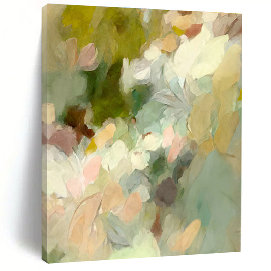 Soft - Colored Floral Abstract Art for Nursery & Petite Café Corner DLZ1359