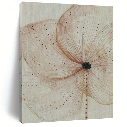 Light Brown Flower Drawing for Bedroom & Living Room DLZ0410