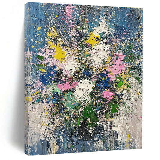 Splatter Flower Bouquet for Bohemian Café & Vibrant Home Dining Room STSC181