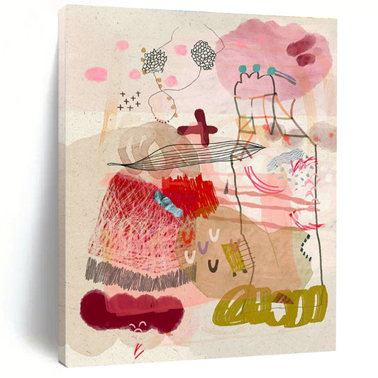 Figure Collage Art for Eclectic Home Living Room Galleries DLZ0165