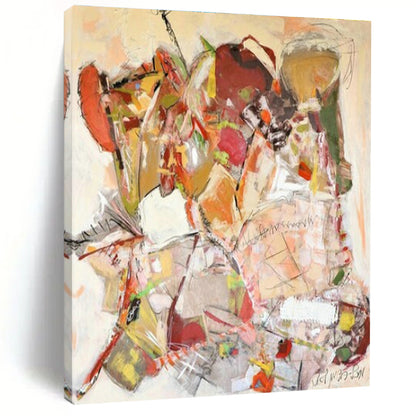 Colorful Collage Abstract Art for Creative Studio & Art - Centric Café DLZ2080