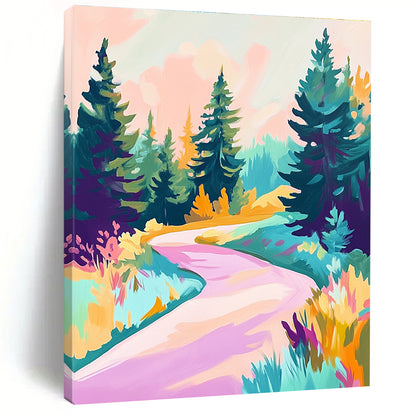 Colorful Forest Path for Bohemian Home Living Room & Creative Art Studio STSC1019