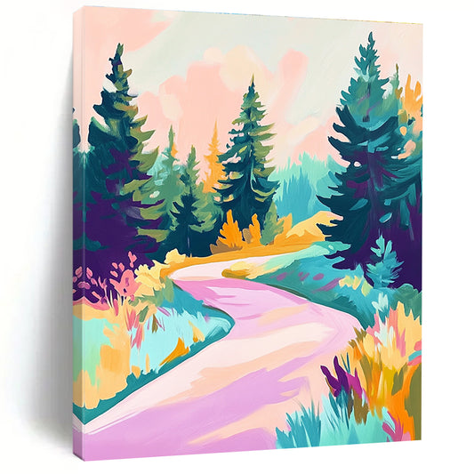 Colorful Forest Path for Bohemian Home Living Room & Creative Art Studio STSC1019