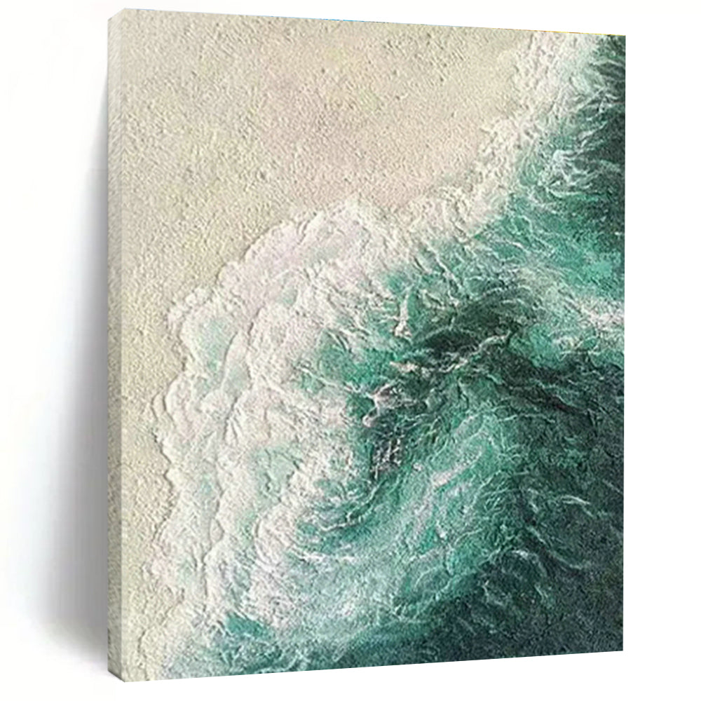 Aerial Sea View Art for Tropical Resort Lobby & Modern Beach Condo DLZ0874