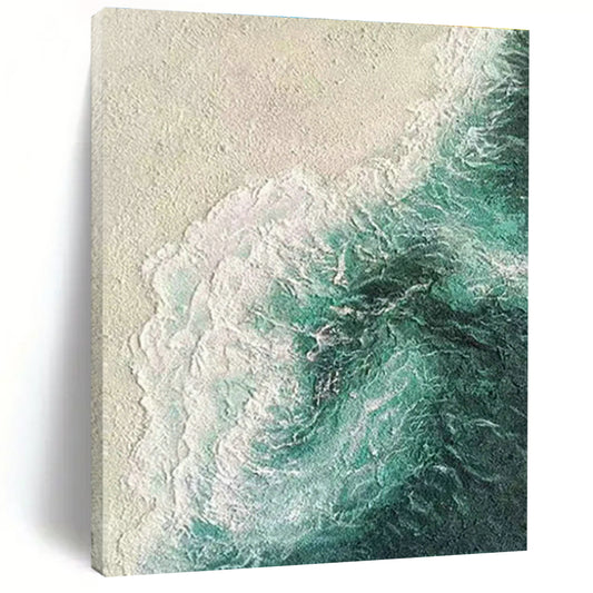 Aerial Sea View Art for Tropical Resort Lobby & Modern Beach Condo DLZ0874