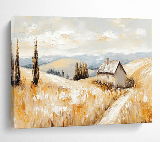 Pastoral Cottage Landscape Art for Cozy Country Kitchen DLZ2845