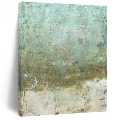 Teal Abstract Texture Art for Coastal Home & Spa Retreat DLZ2172