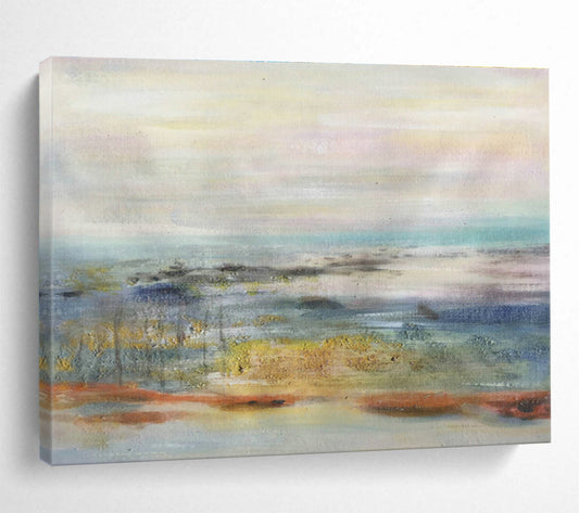 Soft - Color Abstract Seascape for Coastal Home Relaxation Zones DLZ2684