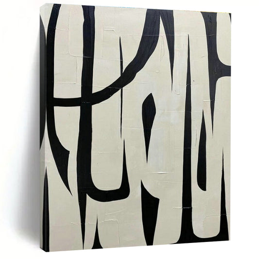 Black - White Abstract Art for Avant - Garde Café & Modern Art Museum DLZ2038