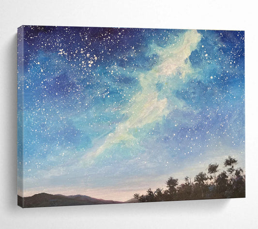 Galaxy Night View Oil Painting for Celestial - Themed Home Theaters DLZ2498