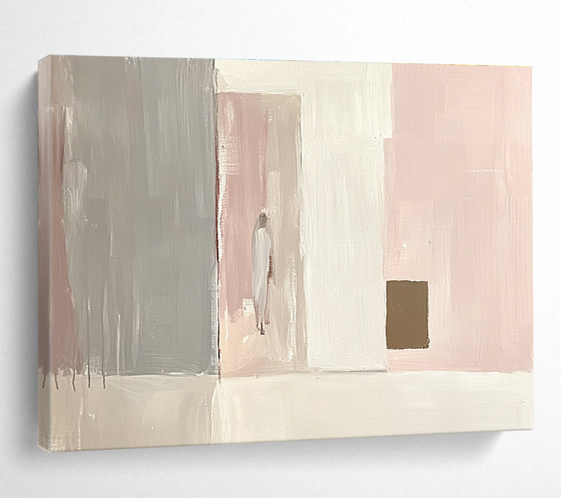 Pastel Geometric Figure Art for Scandinavian - Style Home & Girls' Bedroom SC223