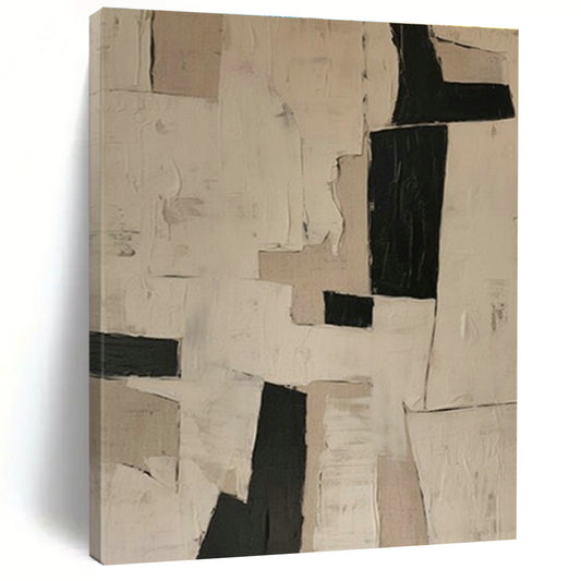 Collage - Style Geometric Abstract Art for Creative Studio & Modern Art Gallery DLZ1849