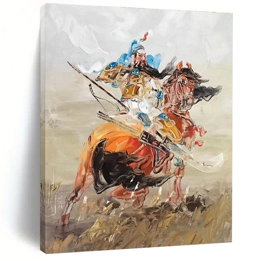 Asian - Inspired Warrior Art for Cultural Center & Traditional Restaurant DLZ2290