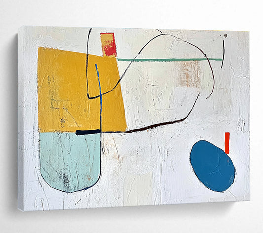 Geometric Abstract Shapes Art for Modern Nursery & Creative Office Space SC298