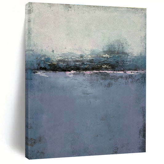 Blue - Purple Seaside Abstract Art for Coastal Home & Nautical Café DLZ1231