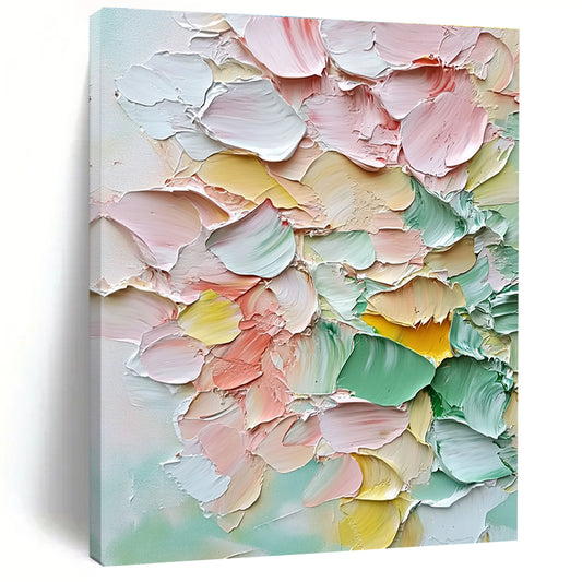 Colorful Textured Petals Art for Art Gallery Café & Bohemian - Style Bedroom STSC1398