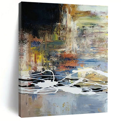 Colorful Splash Abstract Art for Living Room & Creative Space DLZ0528