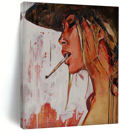 Edgy Woman Portrait Art for Bar & Art Gallery DLZ2342
