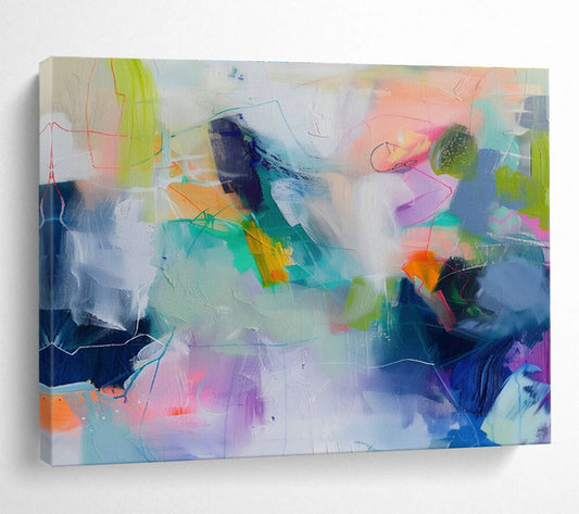 Colorful Abstract Texture Art for Trendy Café DLZ2881