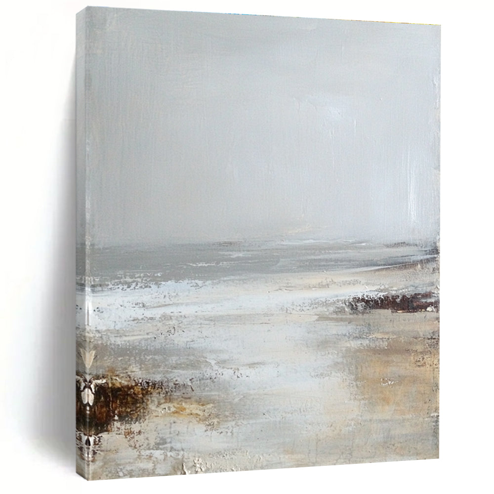 Minimalist Beach Scene for Serene Home Office & Coastal - Style Living Room STSC232