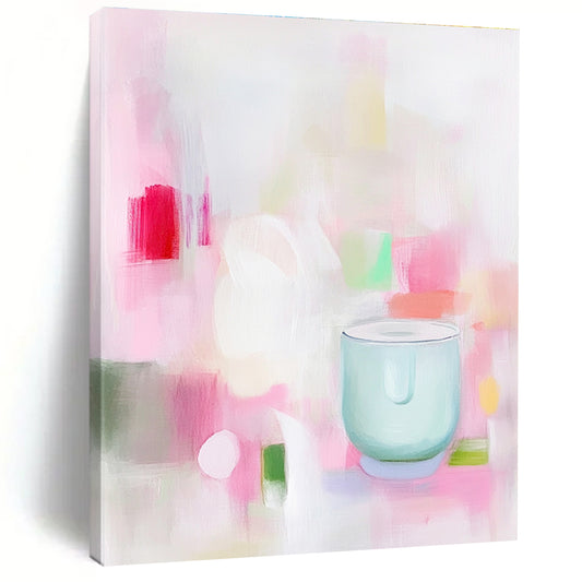 Pastel Abstract with Cup for Cozy Coffee Shop & Light - Filled Bedroom STSC1200
